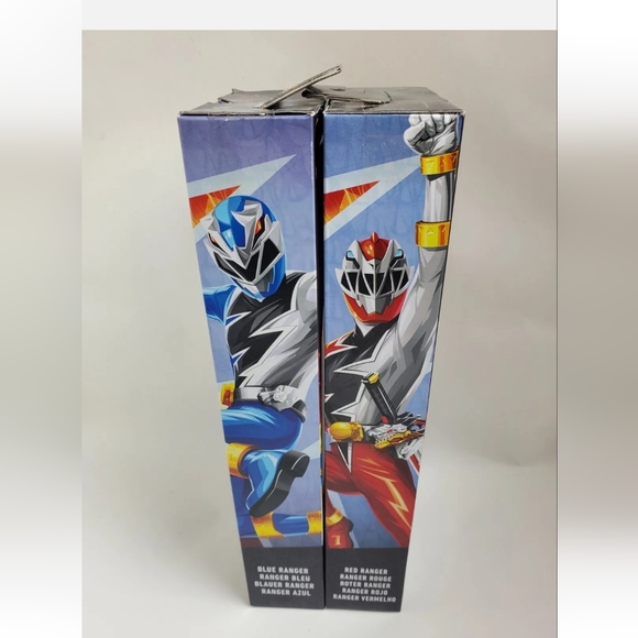 Power Rangers 12" Dino Fury Blue & Red Ranger Action Figure Brand New Lot Of 2 - Picture 6 of 6